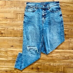 Arizona Jean Co. Light Wash Denim Highest Rise Button Fly Vintage Straight Jeans